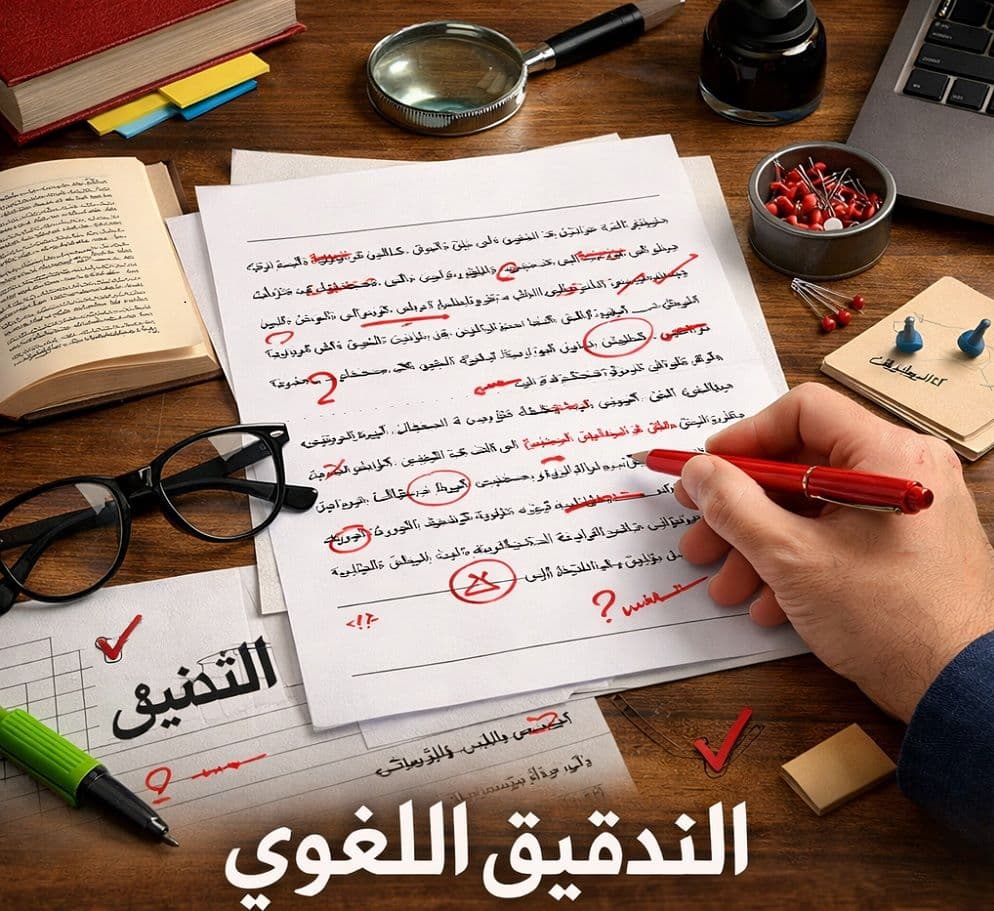 التدقيق اللٌغوي والتحرير